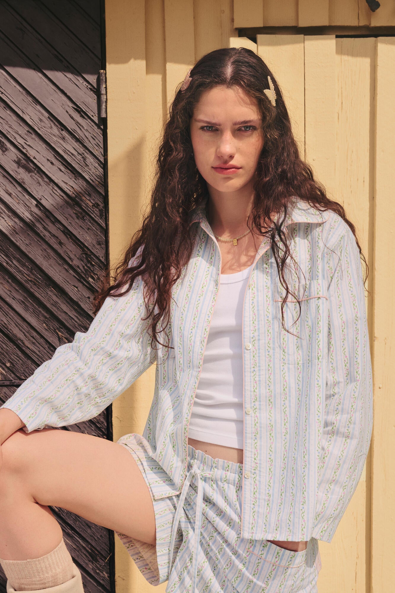 Moe skjorte - Summer Stripe Blue